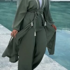 Ensemble Kimono long lin